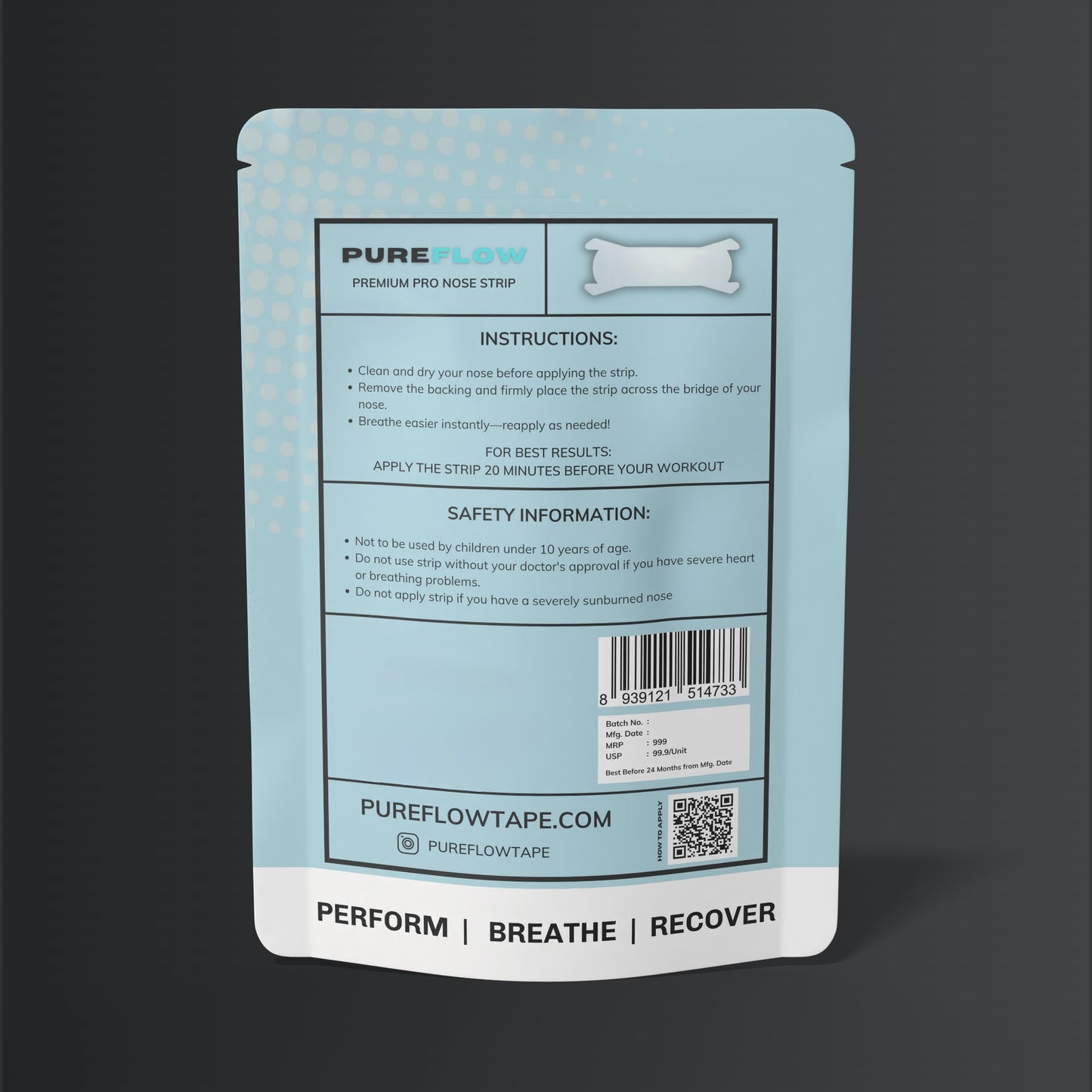 PUREFLOW PRO NASAL STRIPS