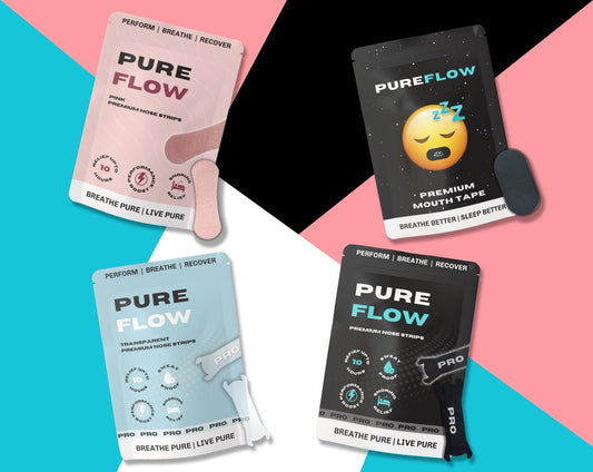 PureFlow Nasal Strips Plus Mouth Tape